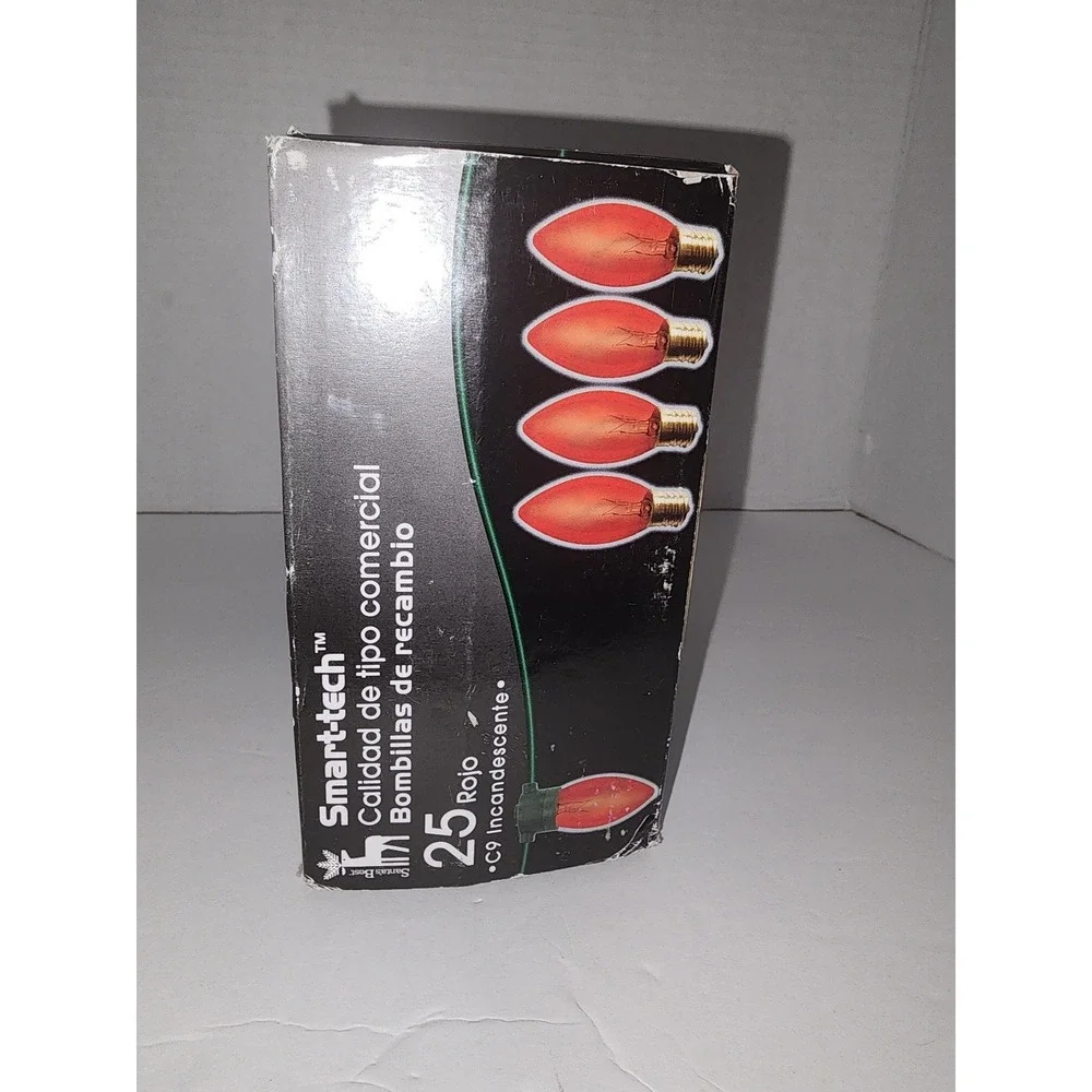 Smart Tech Commercial Replacement Christmas C9‎ big bulbs red
